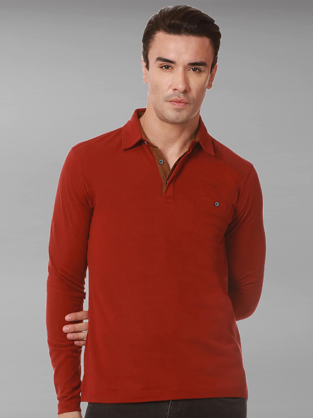 

Dream of Glory Inc Polo Collar Pure Cotton Regular T-shirt, Maroon