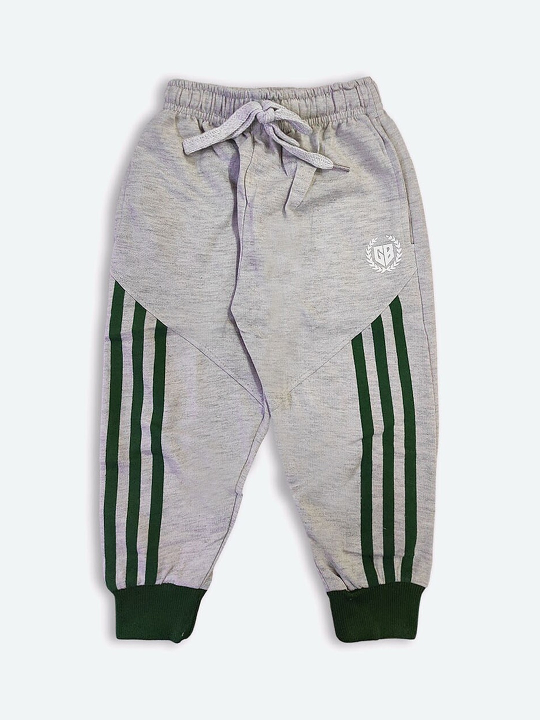 

GAME BEGINS Boys Striped Regular Fit Plain Cotton Jogger, Grey