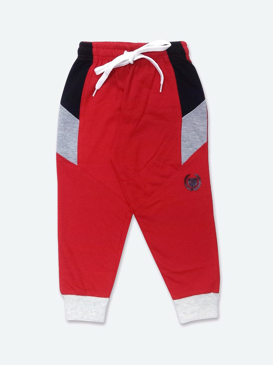 

GAME BEGINS Boys Colourblocked Regular Fit Plain Cotton Jogger, Red