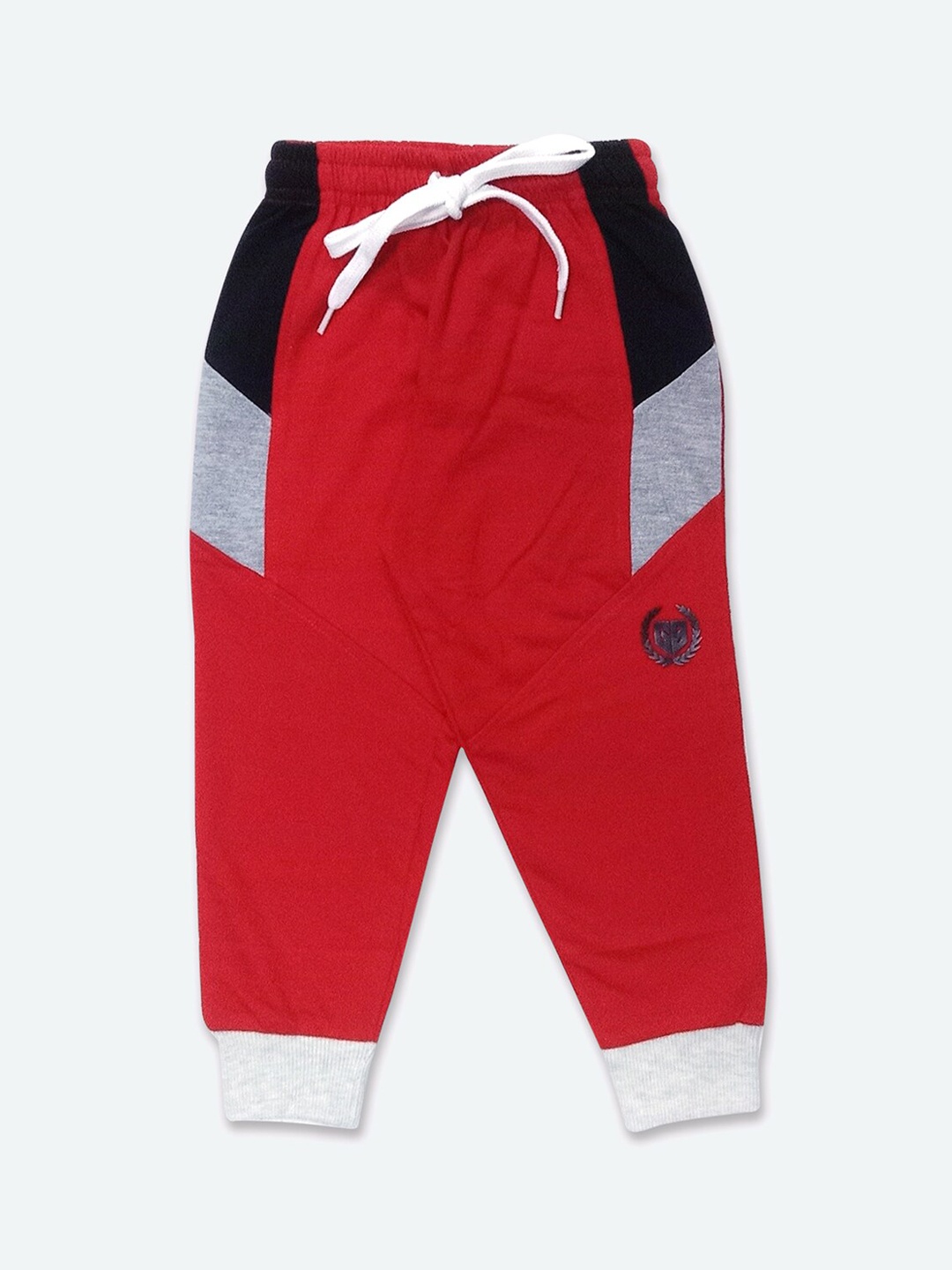 

GAME BEGINS Boys Colourblocked Mid Rise Joggers, Red