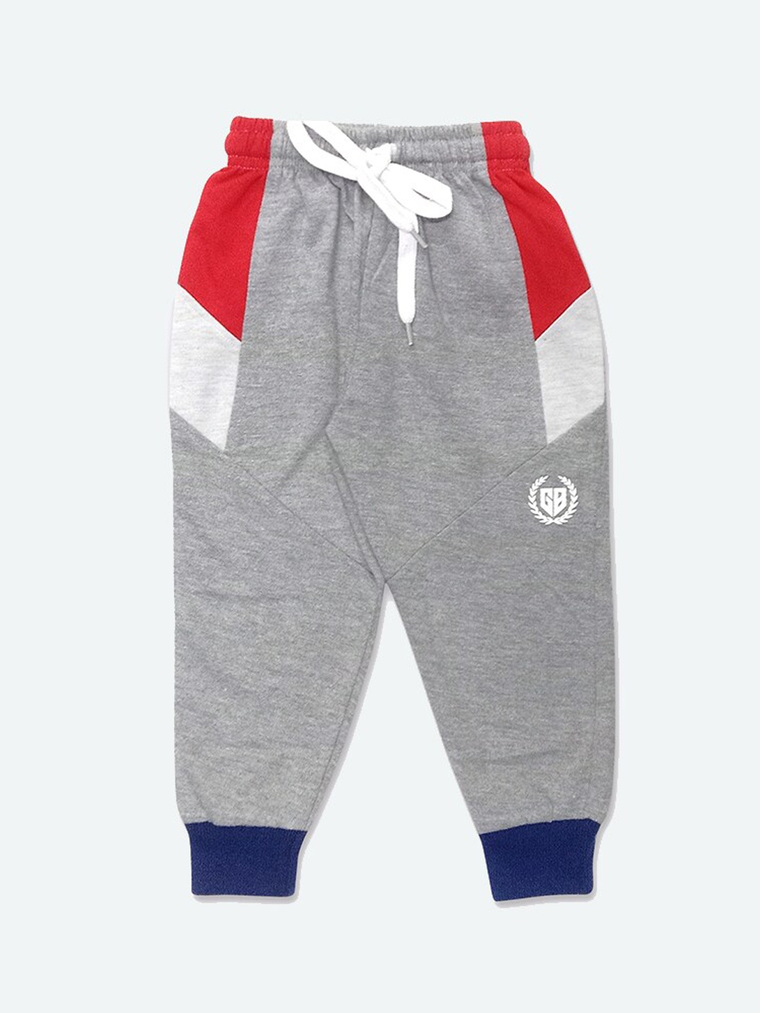 

GAME BEGINS Boys Colourblocked Mid Rise Joggers, Grey