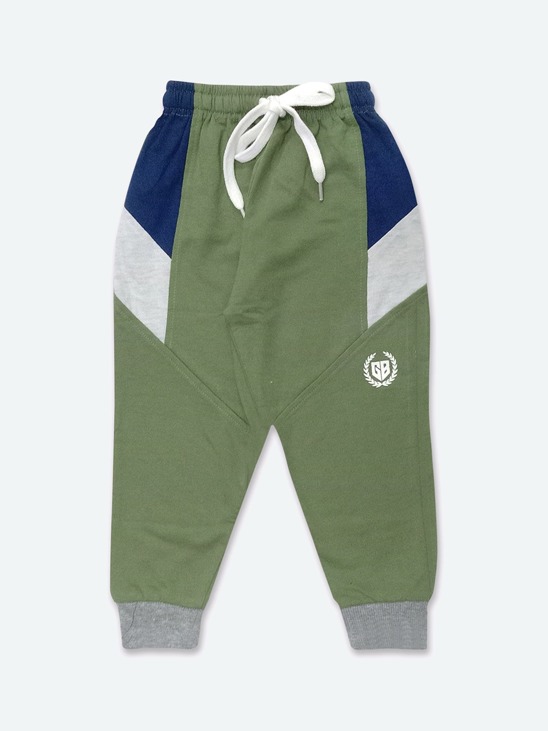 

GAME BEGINS Boys Colourblocked Joggers, Olive