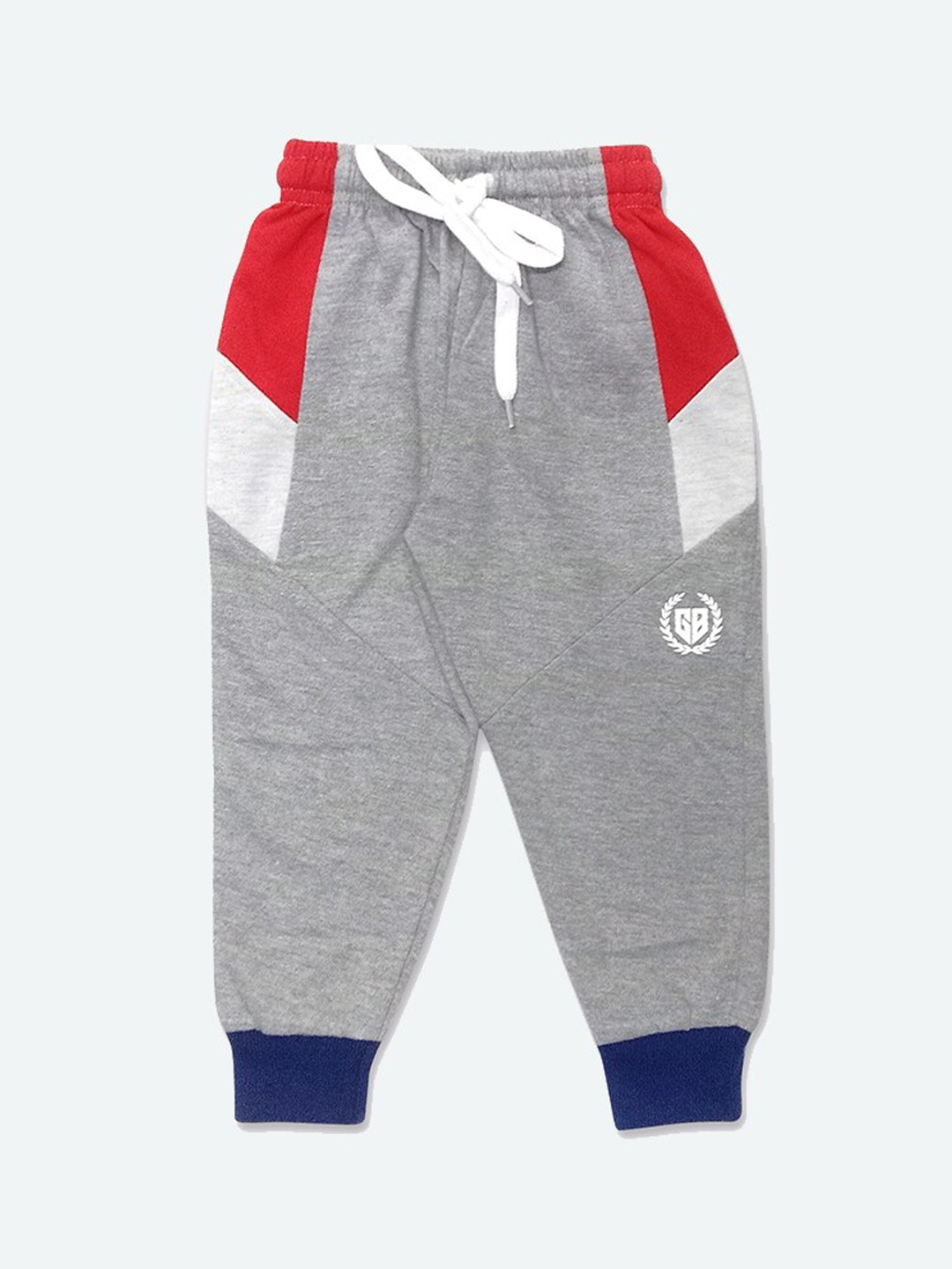 

GAME BEGINS Boys Colourblocked Mid Rise Joggers, Grey