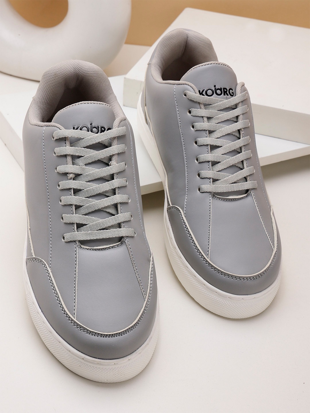 

Koburg Men Lightweight Superior Ankle Support Sneakers, Grey