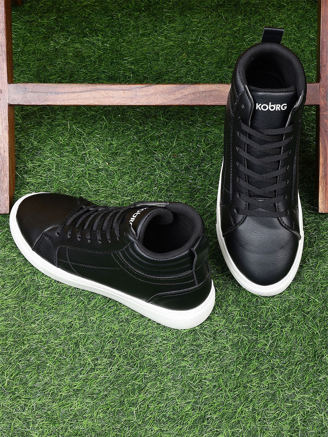 

Koburg Men Lightweight Superior Ankle Support Mid-Top Sneakers, Black