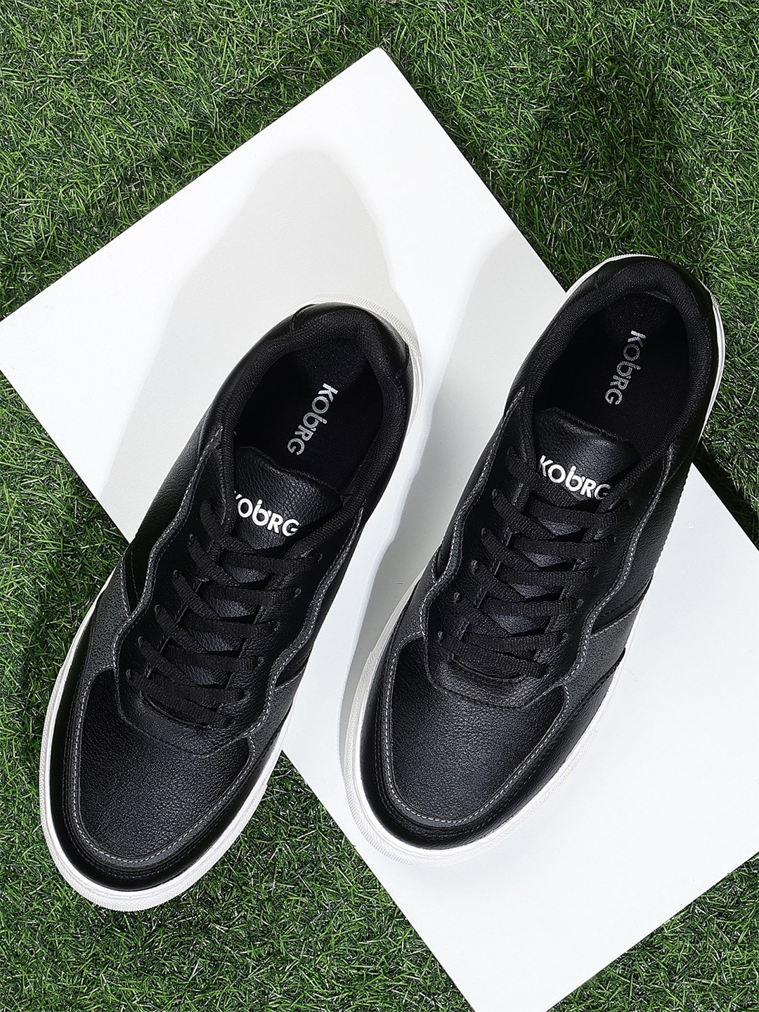 

Koburg Men Lightweight Superior Ankle Support Sneakers, Black