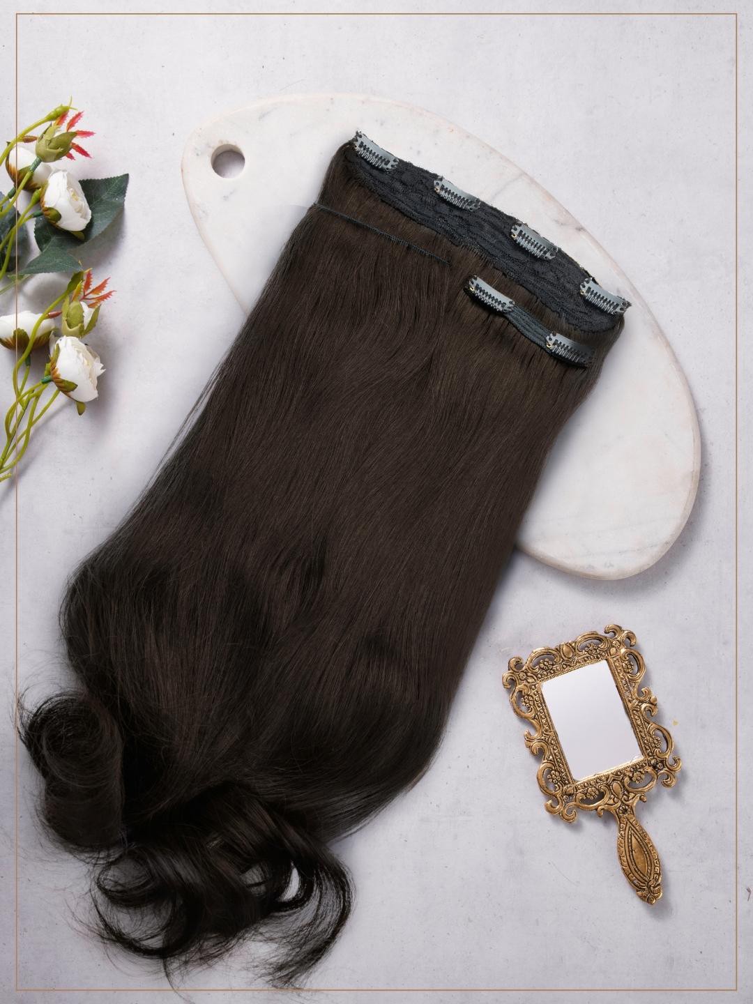 

HAIR ORIGINALS 3 Piece Clip Set Hair Extension - Natural Brown