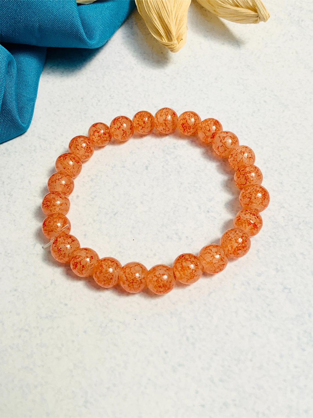 

ABDESIGNS Artificial Beads Bracelet, Orange