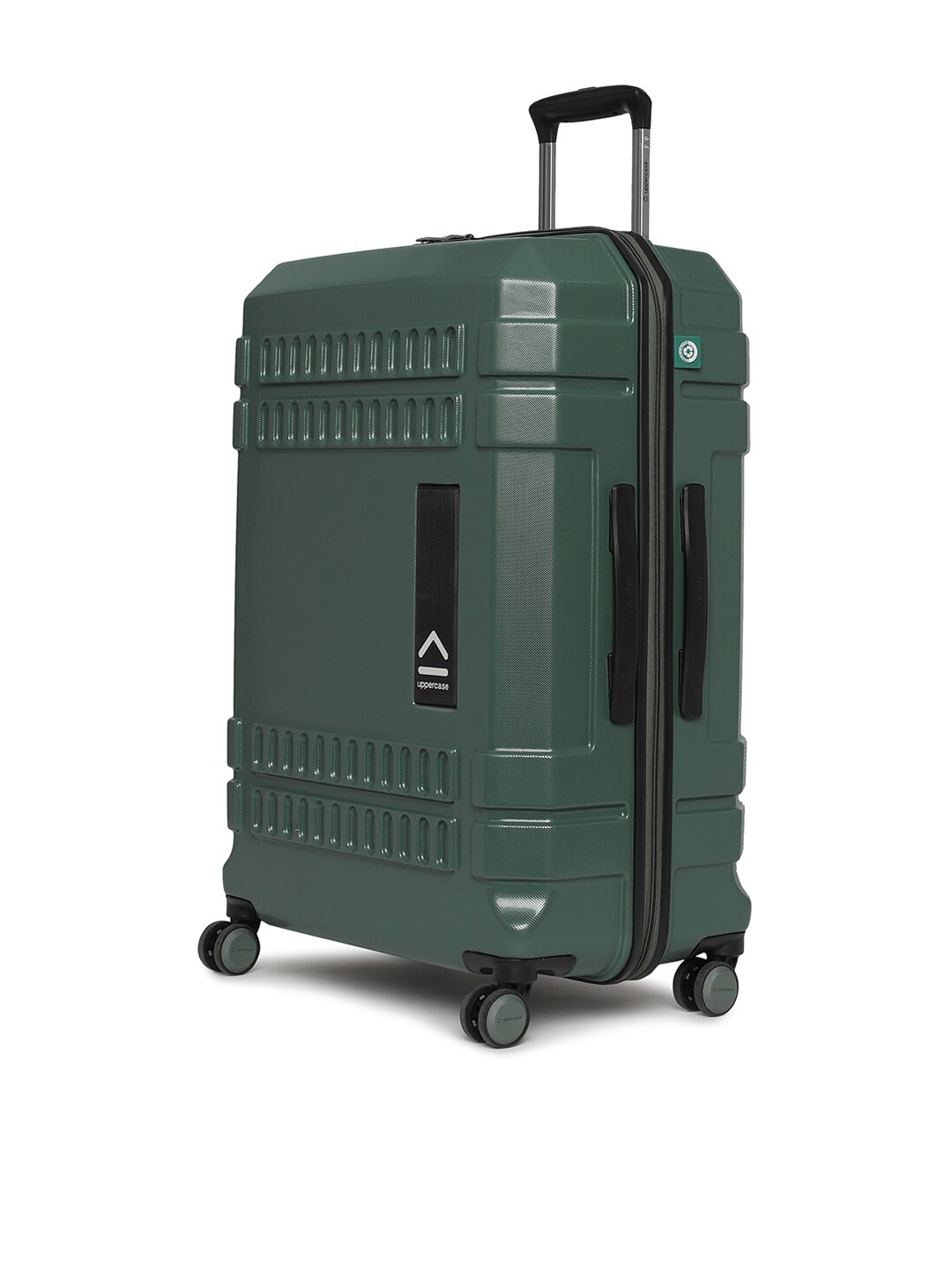 

uppercase Green Hard-Sided Trolley Suitcases