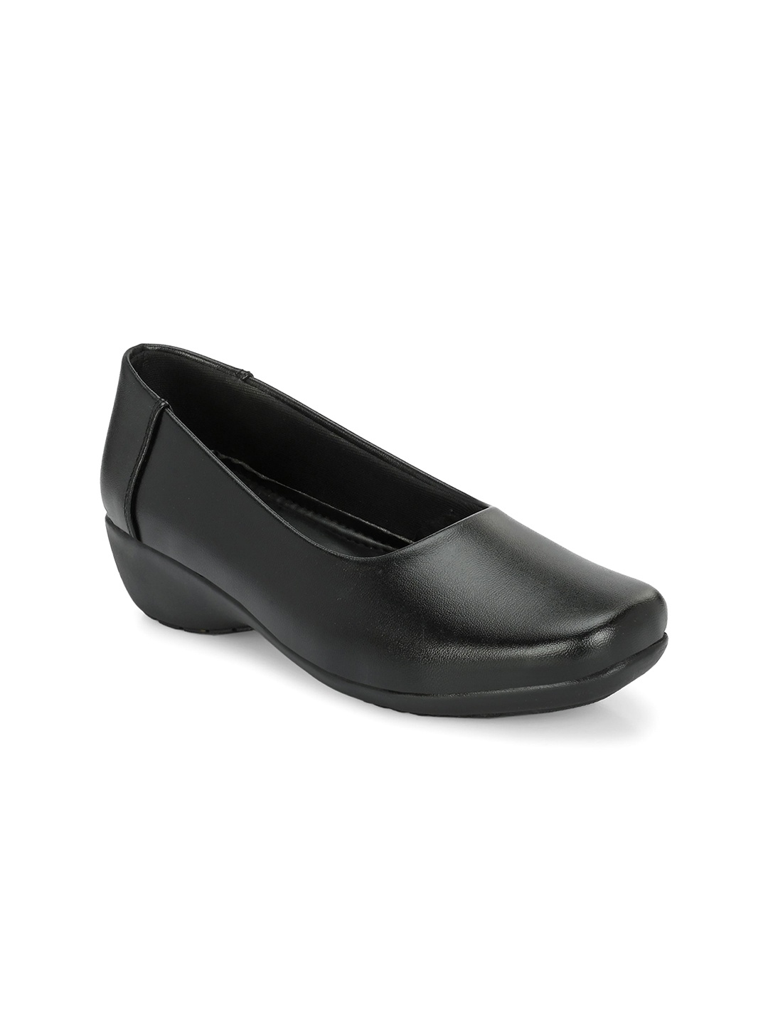 

Eego Italy Round Toe Work Wedge Pumps, Black