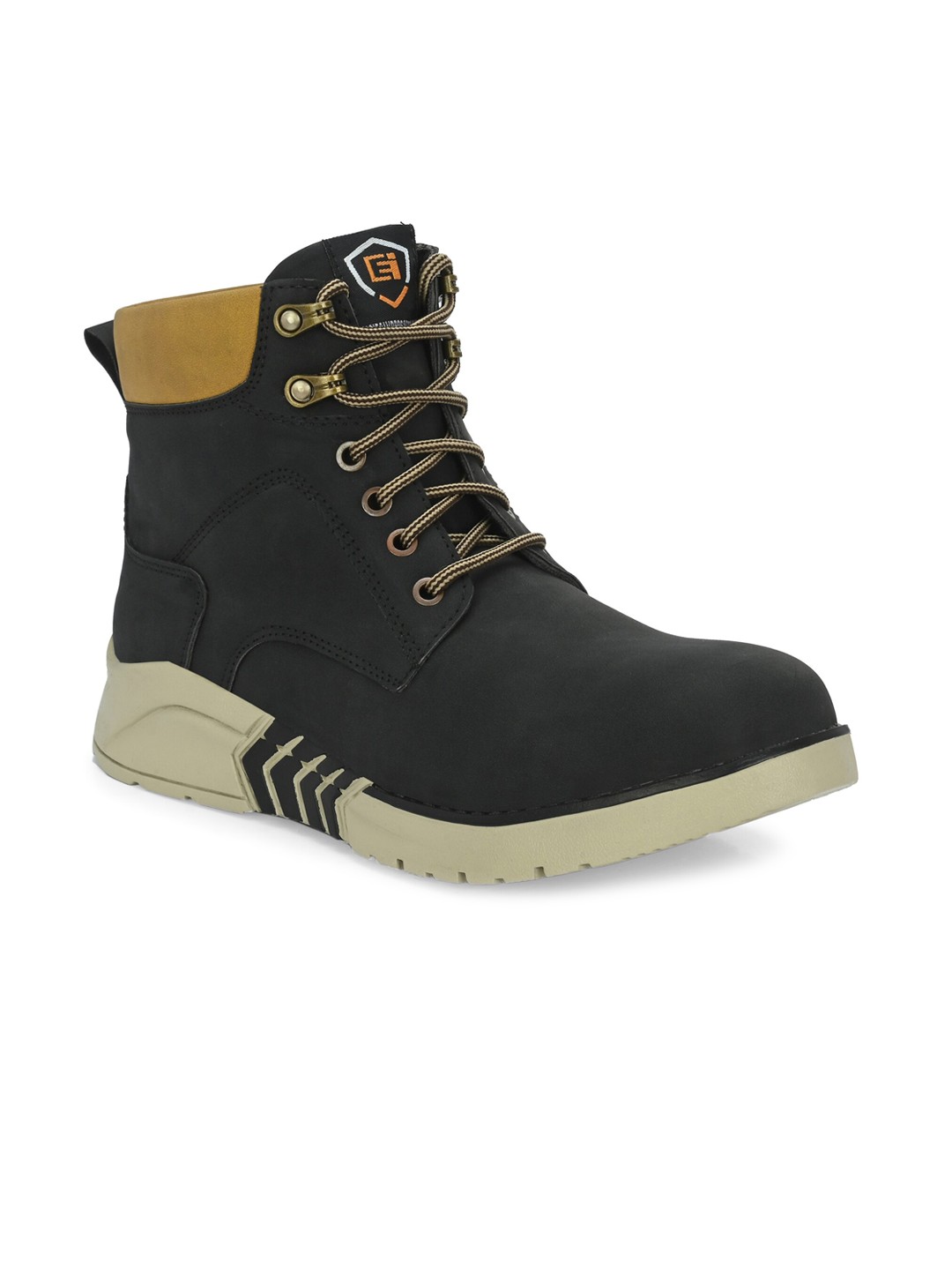 

Eego Italy Men Mid-Top Lace-Up Regular Boots, Black