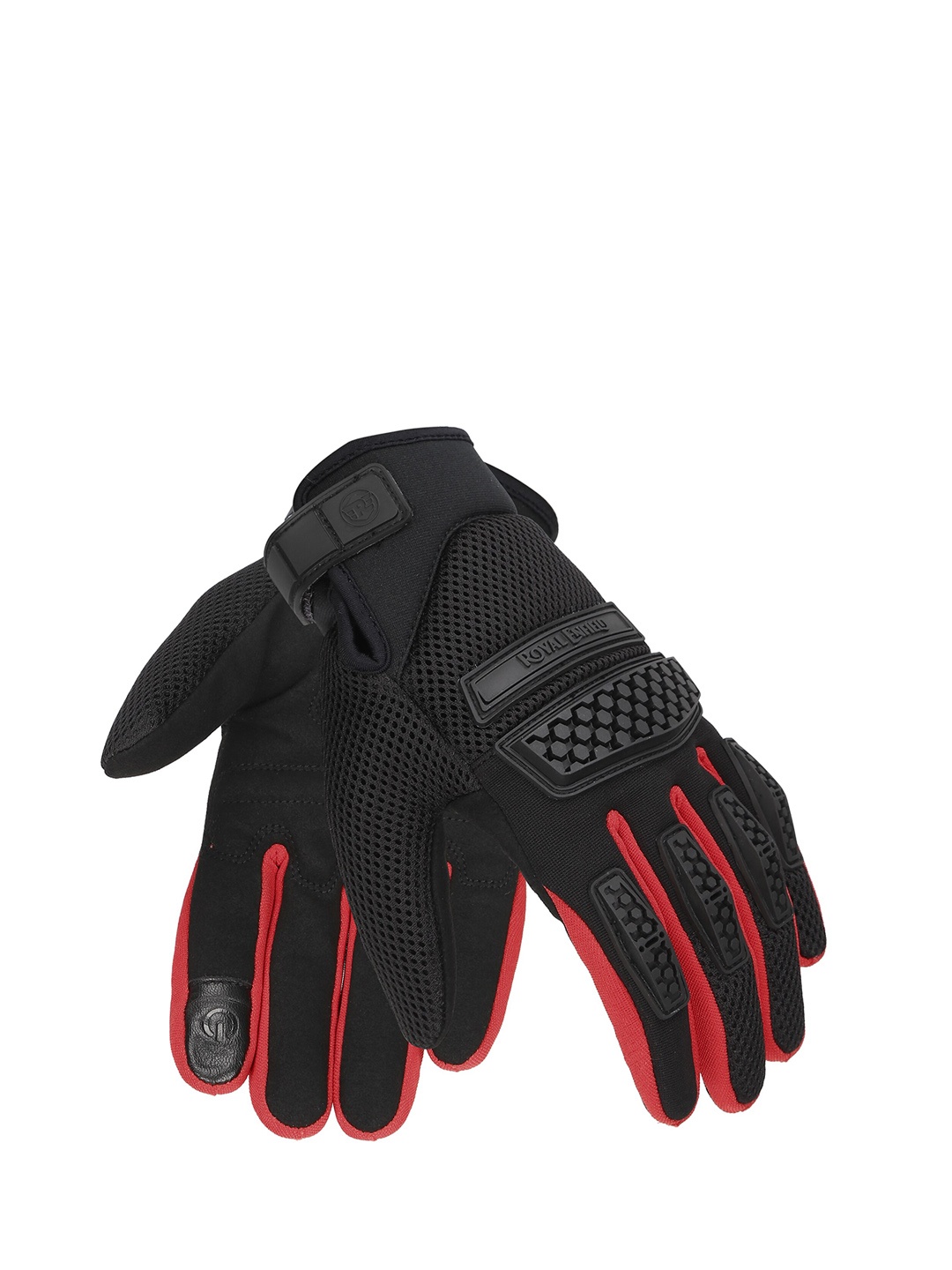 

Royal Enfield Leather Urban Hustler Gloves, Red