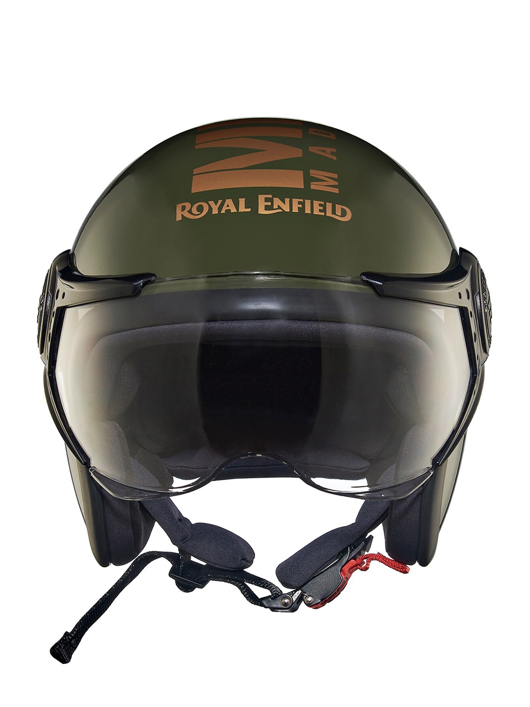 

Royal Enfield Graphic Printed Lightweight Open Face MLG Helmet, Green