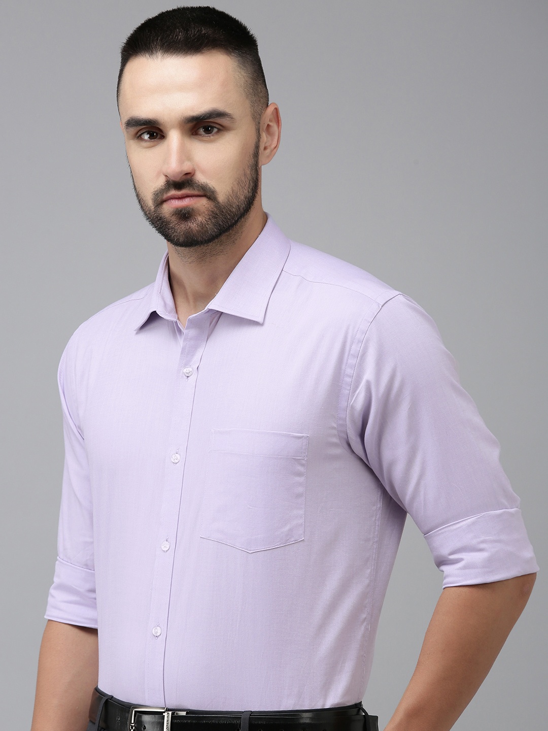 

Park Avenue Pure Cotton Slim Fit Formal Shirt, Violet