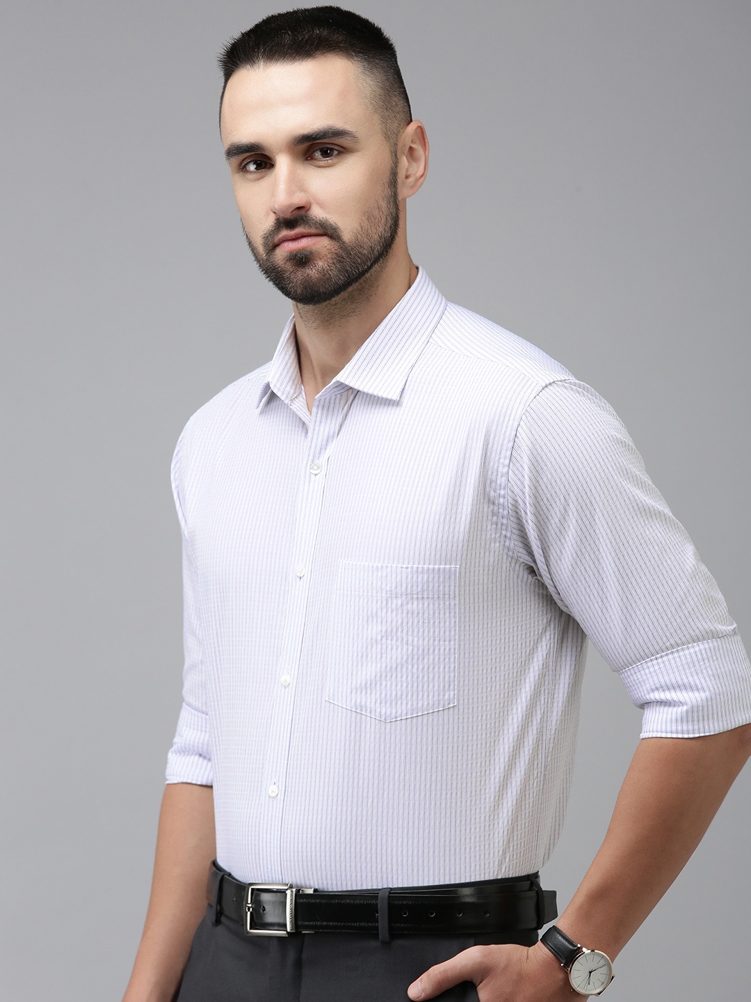 

Park Avenue Pure Cotton Slim Fit Formal Shirt, White