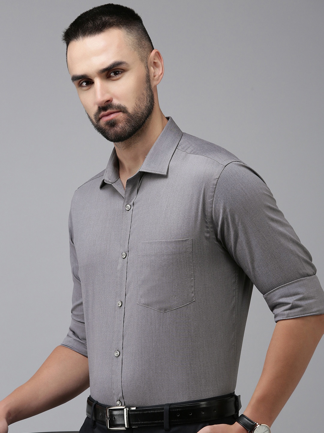 

Park Avenue Slim Fit Formal Shirt, Grey