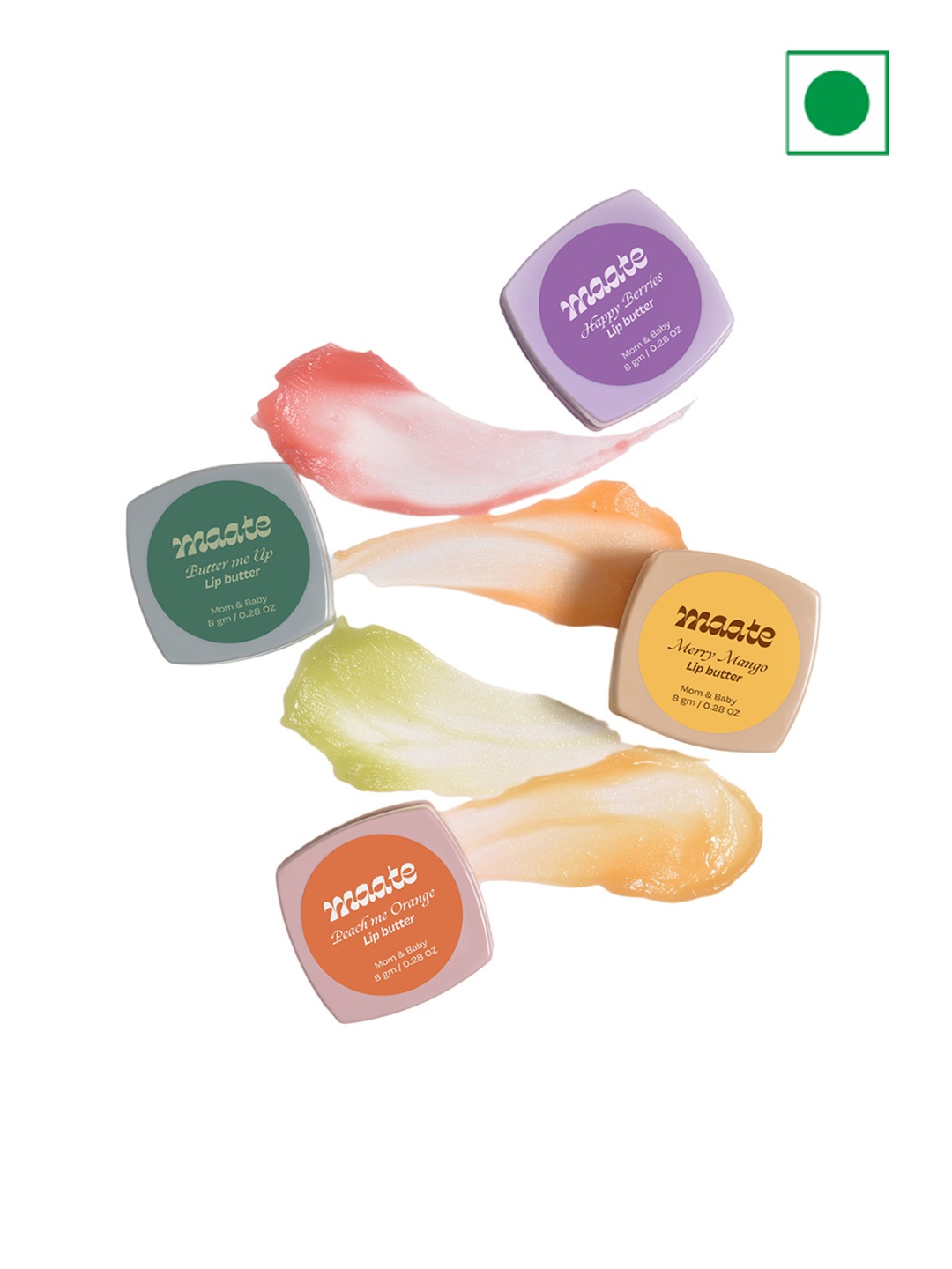 

MAATE Set Of 2 Butter Me Up Lip Butters-8gm Each, Beige