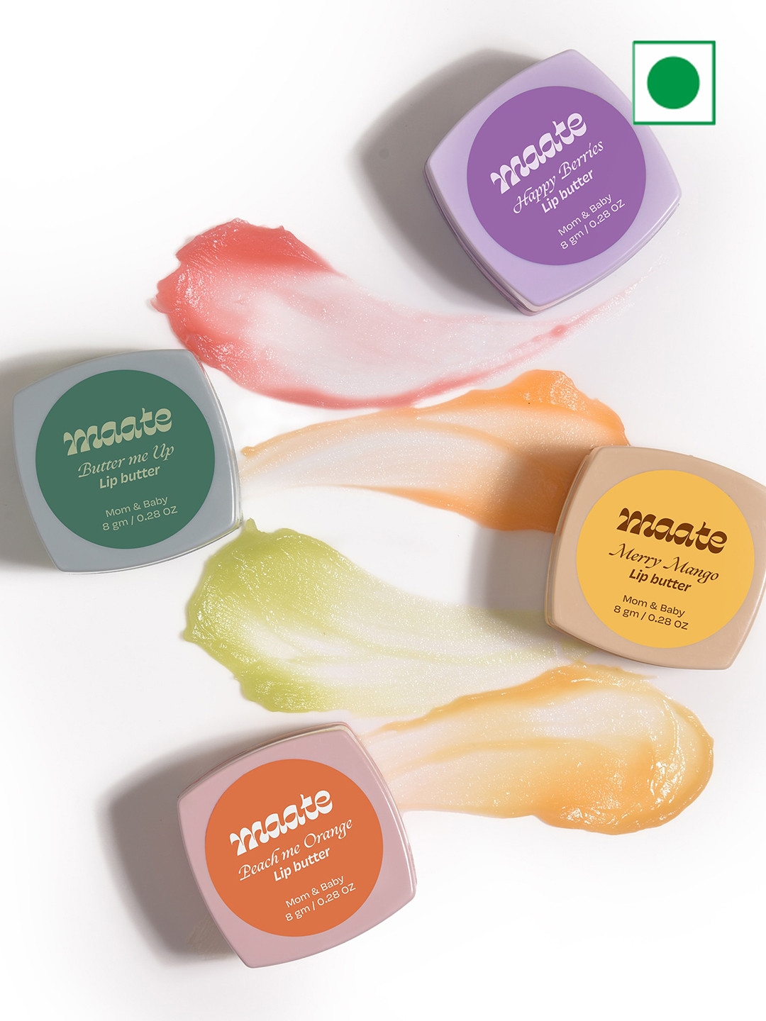 

MAATE Set Of 2 Merry Mango Lip Butter - 8 gm, Beige