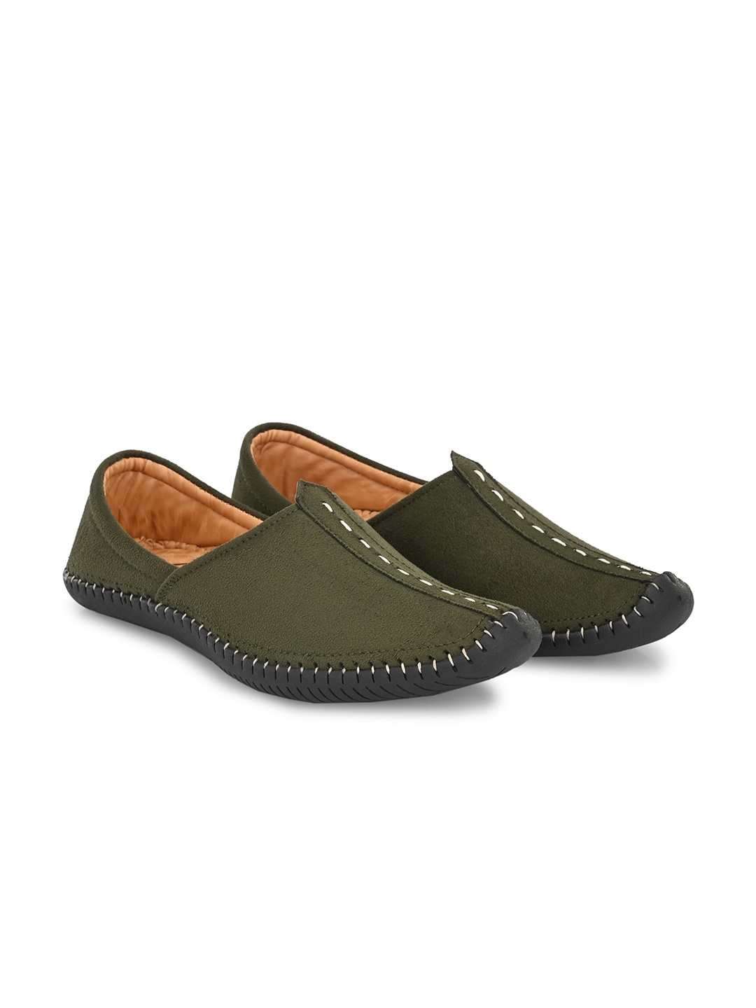 

Vellinto Men Vintange Lightweight Mojaris, Green