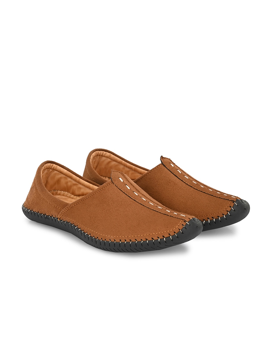 

Vellinto Men Vintage Lightweight Mojaris, Tan