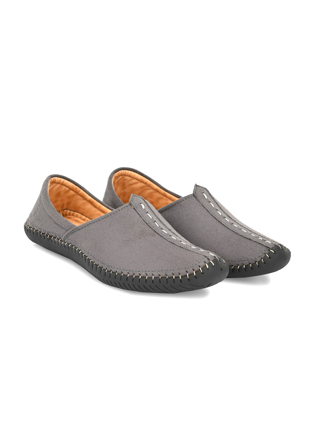 

Vellinto Men Vintage Lightweight Mojaris, Grey