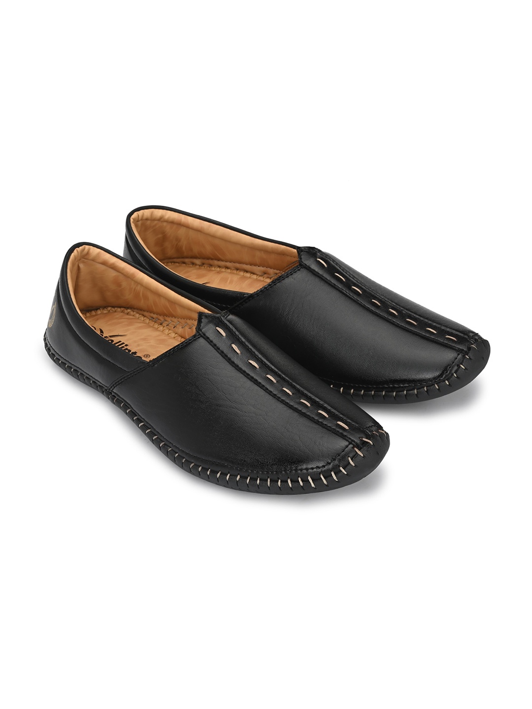 

Vellinto Men Vintage Lightweight Mojaris, Black