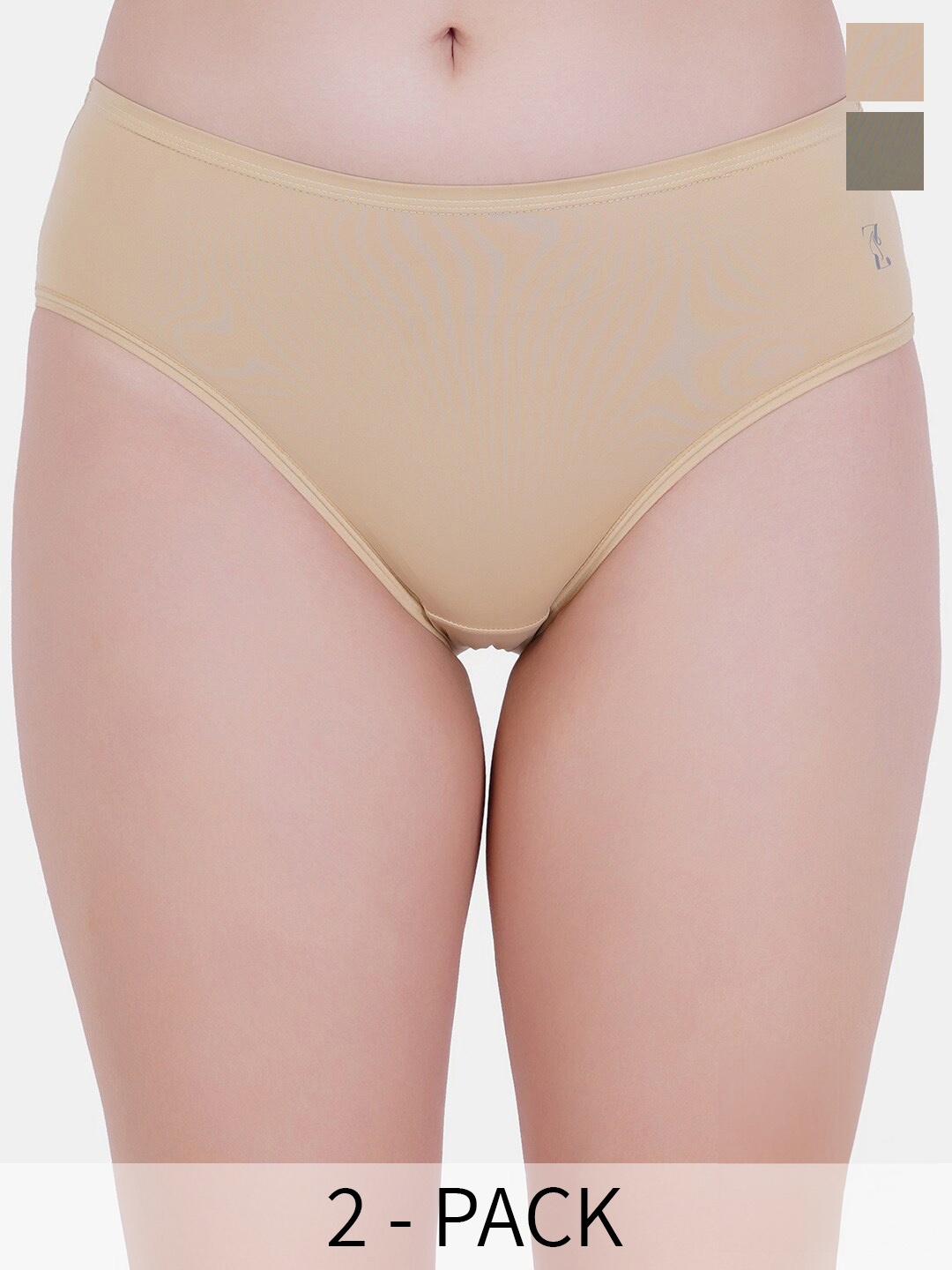 

Reveira Pack Of 2 Low-Rise Assorted Hipster Briefs