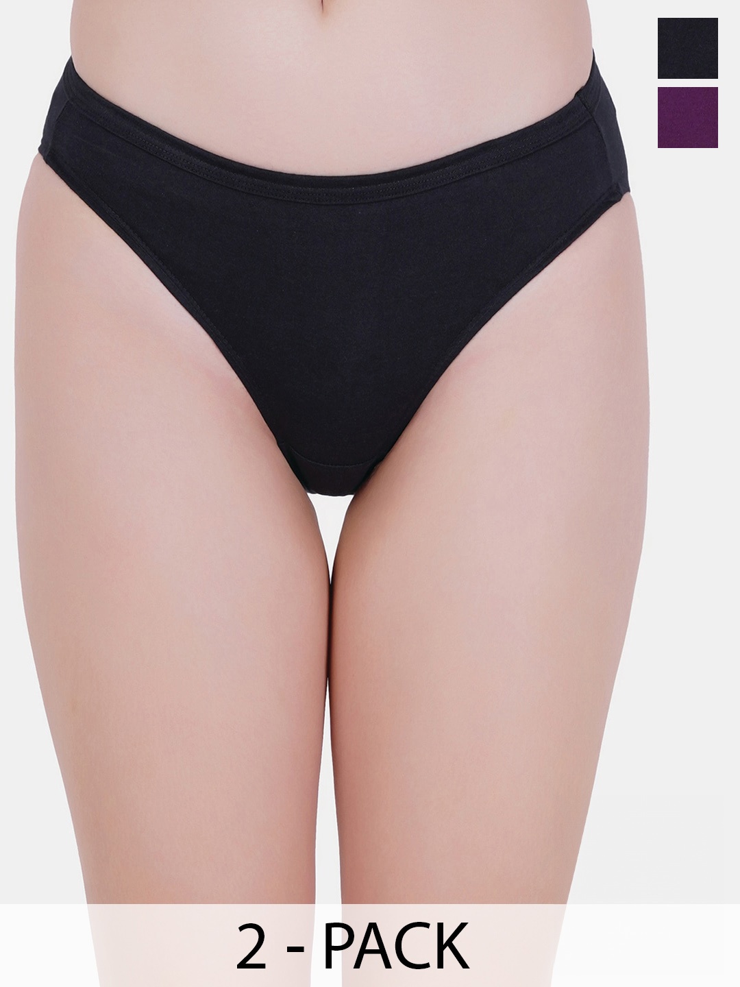 

Reveira Pack Of 3 Low-Rise Assorted Hipster Briefs