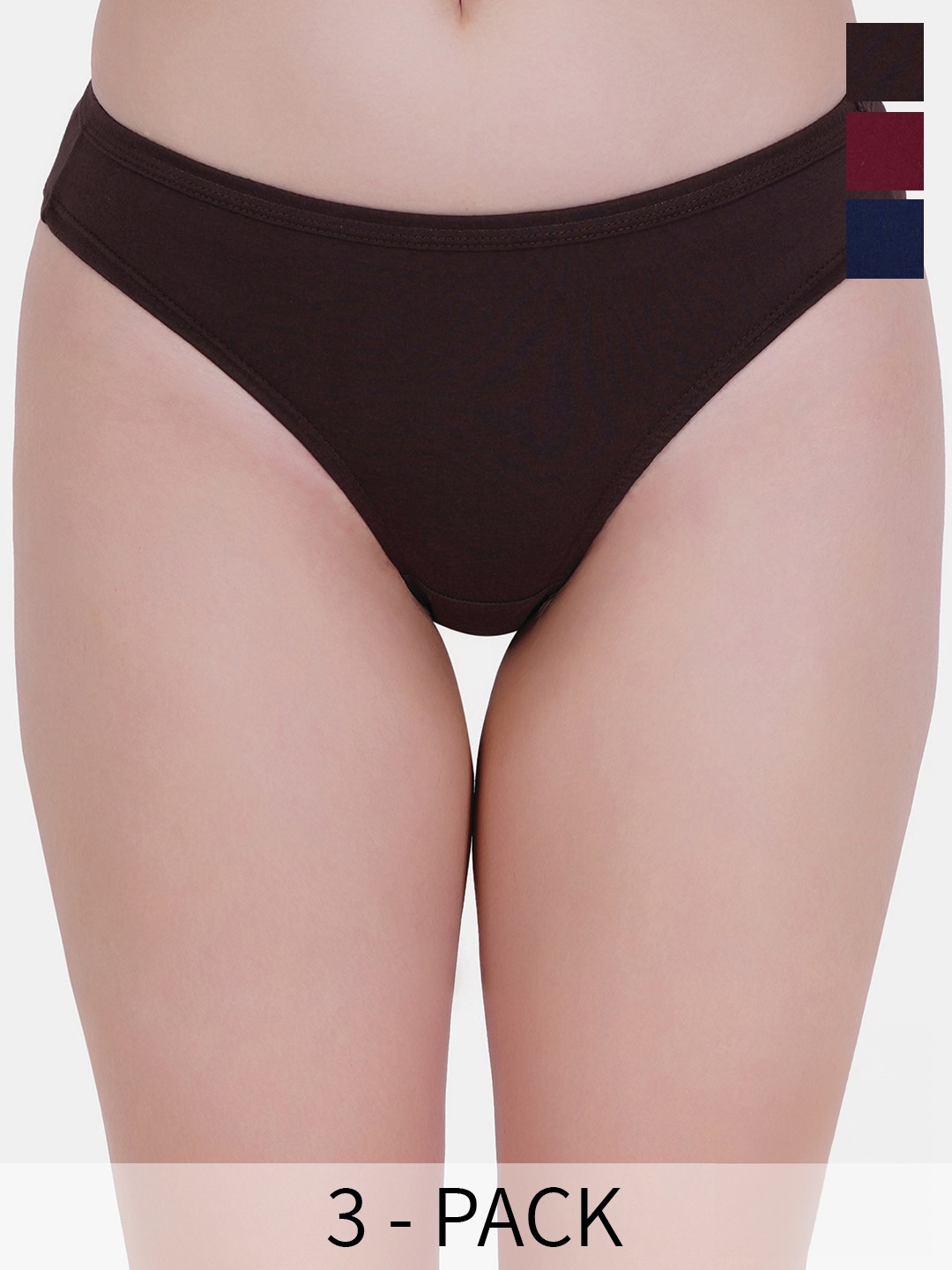 

Reveira Pack Of 3 Assorted Hipster Briefs