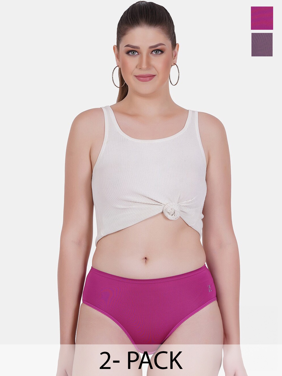 Reveira Pack Of 2 Assorted Hipster Briefs