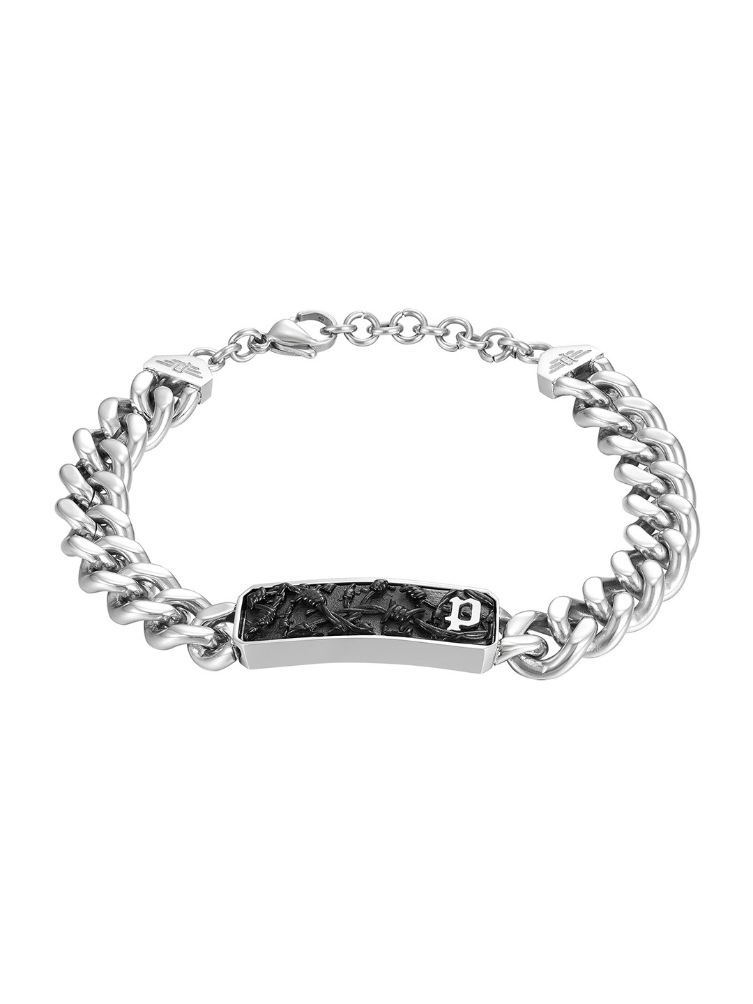 

Police Men Stainless Steel Link Bracelet, Silver