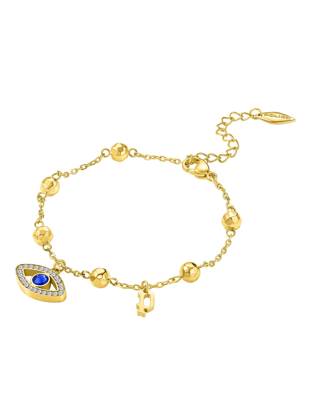 

Police Women Gold Plated Stainless Steel Crystals Link Bracelet