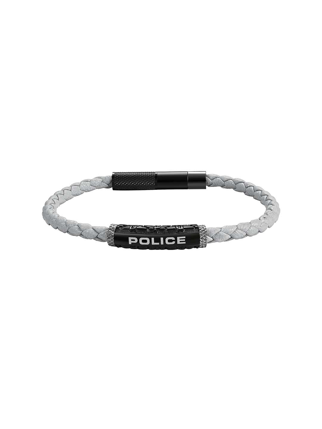 

Police Men Stainless Steel Wraparound Bracelet, Silver
