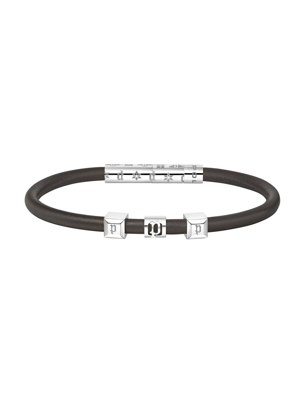 

Police Men Stainless Steel Wraparound Bracelet, Black
