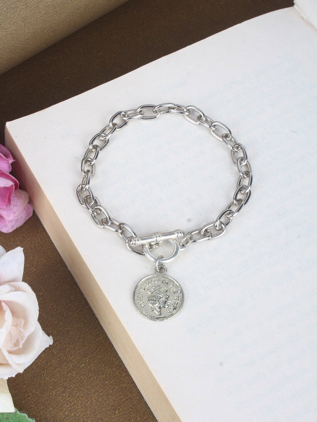 

Stylecast X KPOP Silver-Plated Enamelled Charm Bracelet