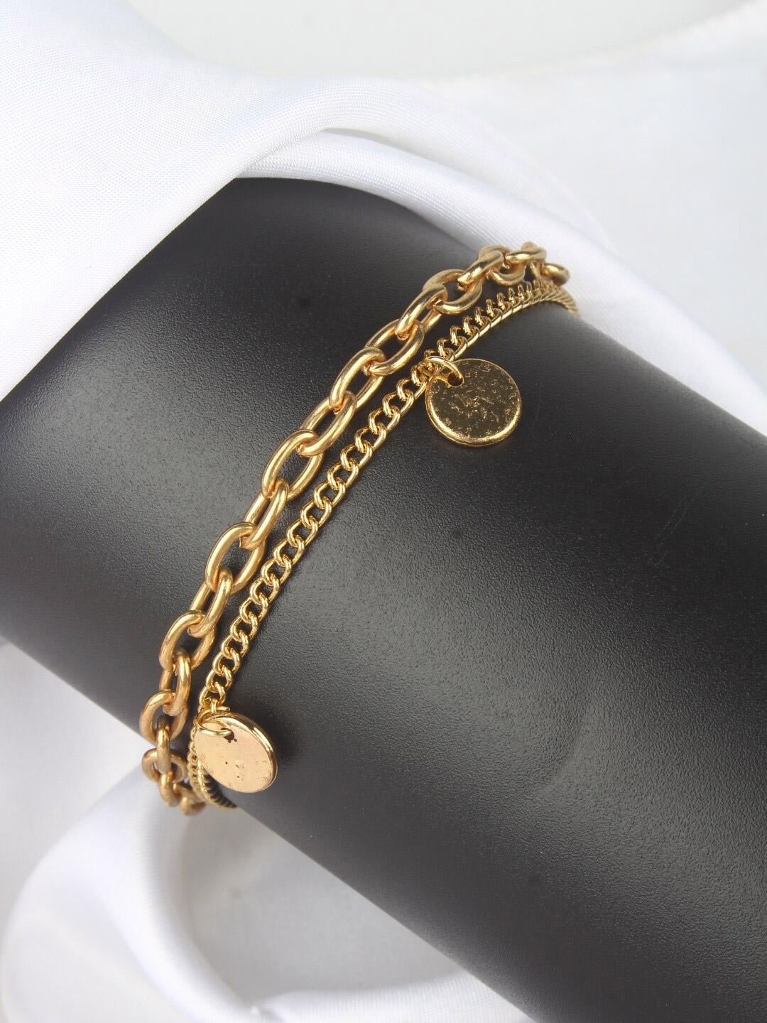 

Stylecast X KPOP Gold-Plated Brass Charm Bracelet