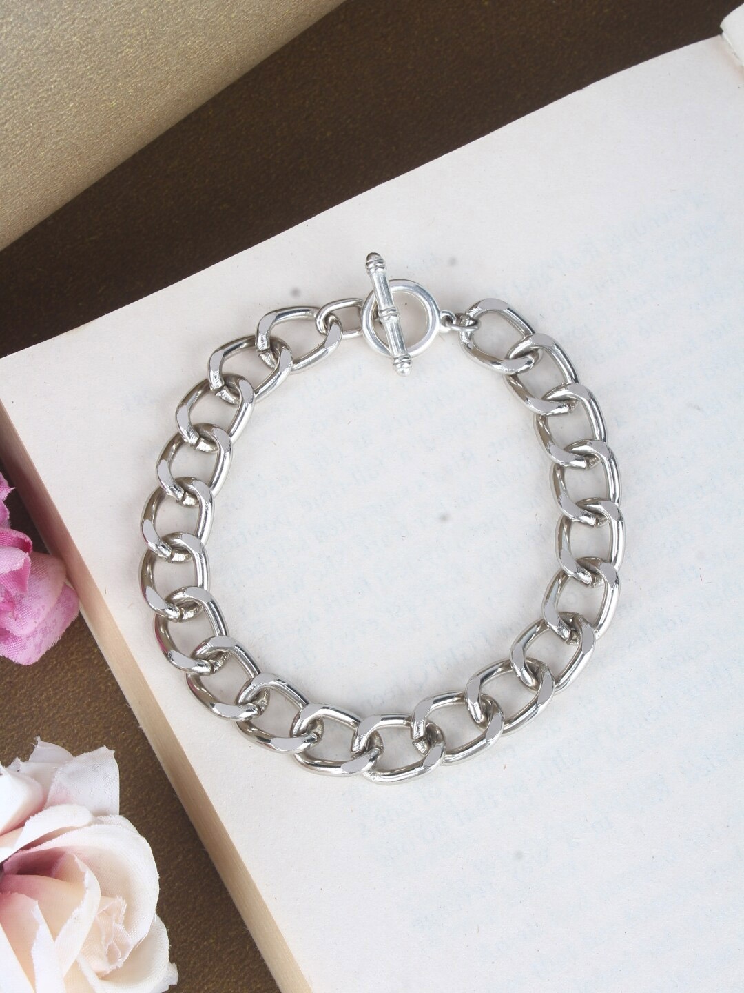 

Stylecast X KPOP Silver-Plated Enamelled Charm Bracelet