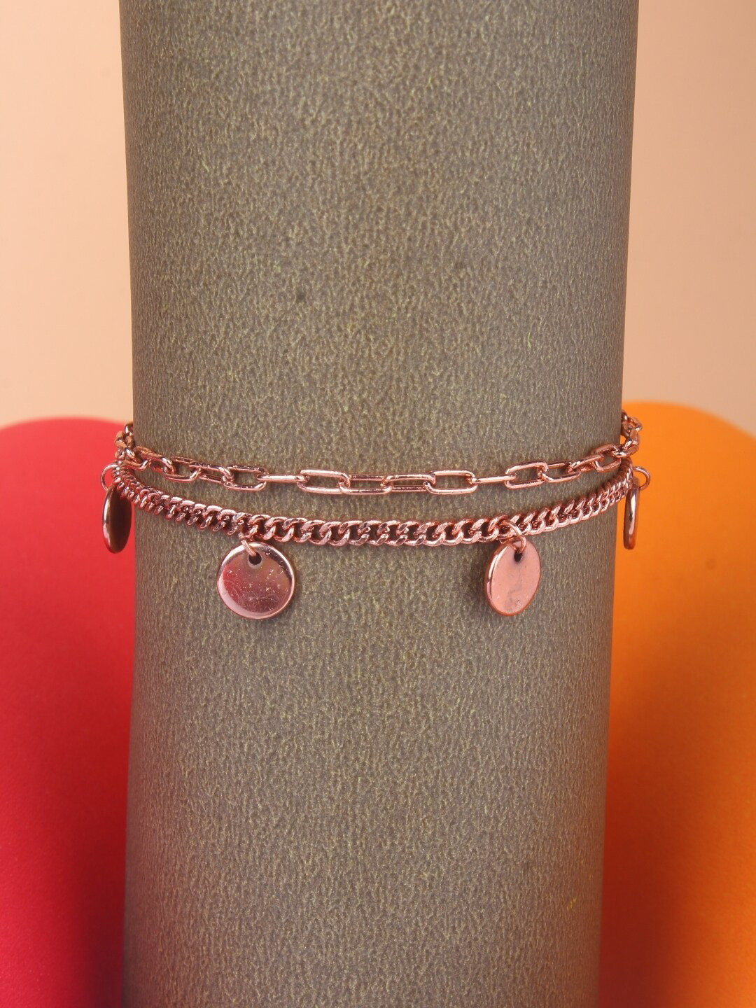 

Stylecast X KPOP Rose Gold Plated Charm Bracelet