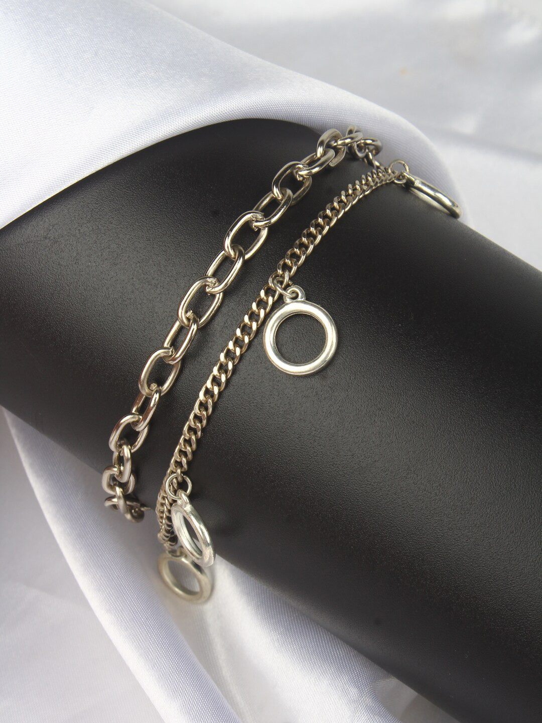 

Stylecast X KPOP Brass Silver-Plated Charm Bracelet