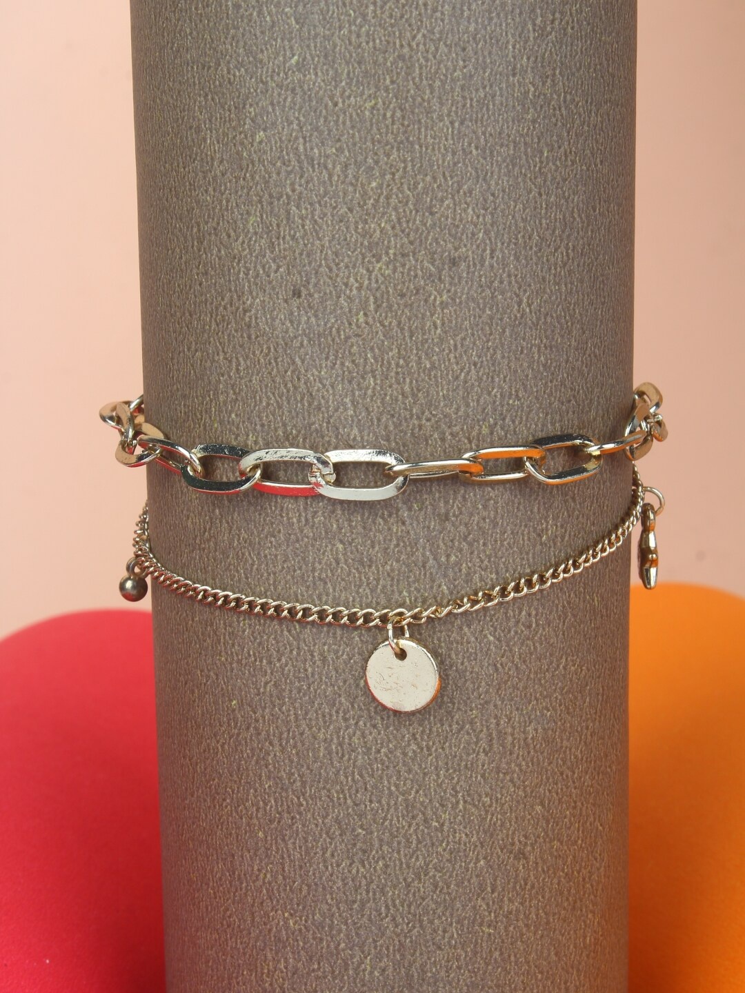

Stylecast X KPOP Gold-Plated Brass Charm Bracelet