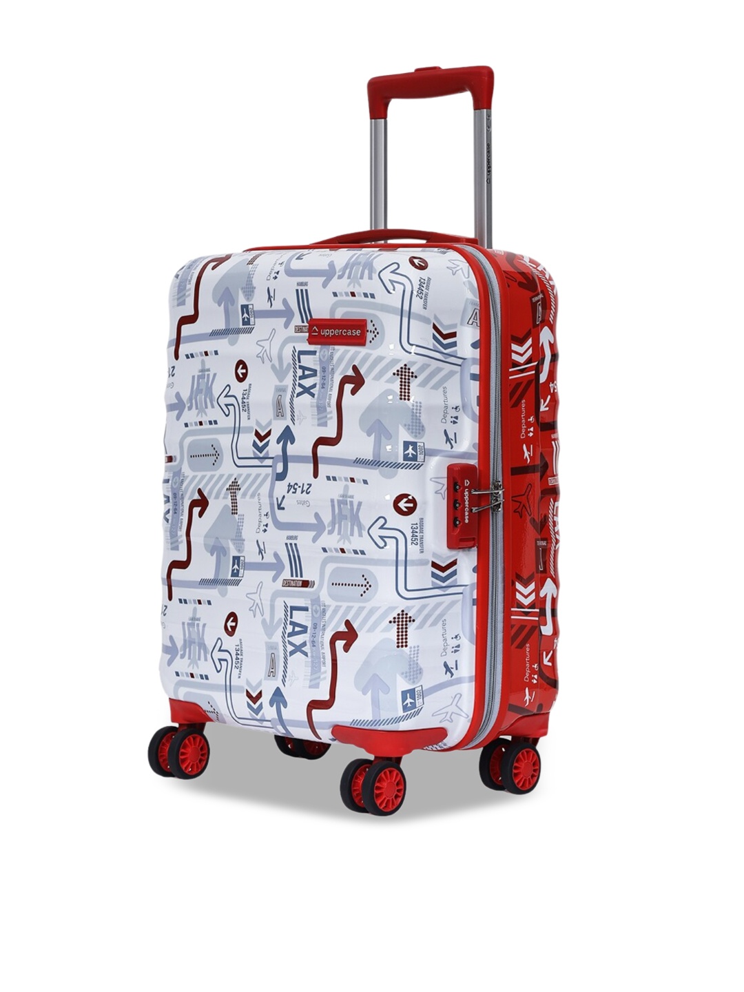 

uppercase Hard-Sided Small Trolley Suitcase, Red