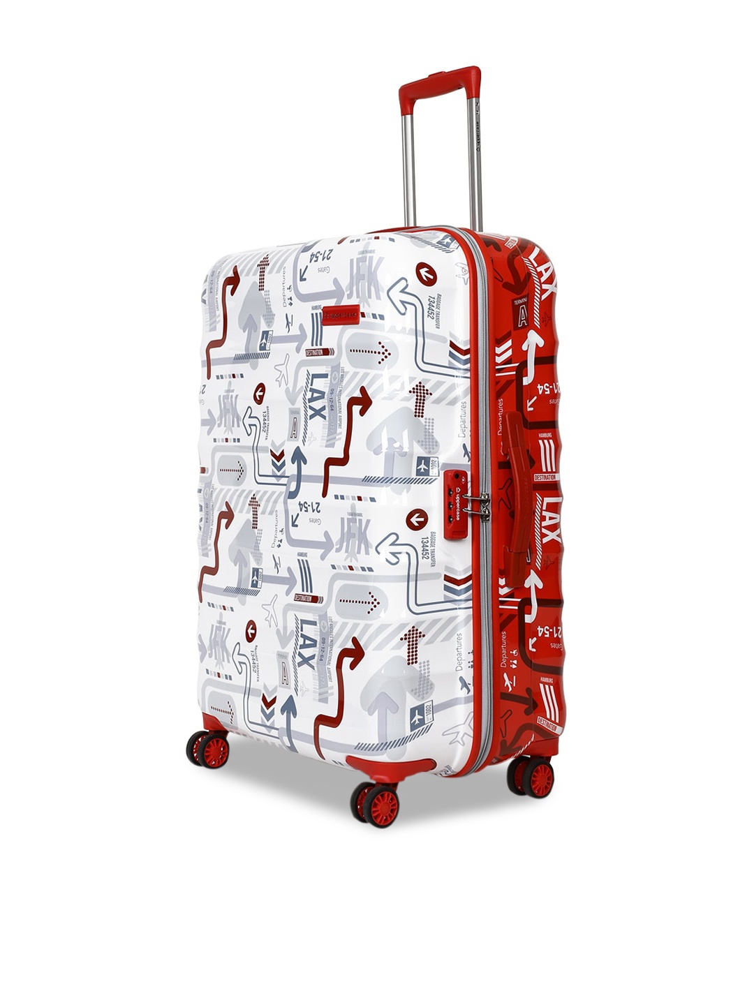 

uppercase Hard-Sided Large Trolley Suitcase, Red