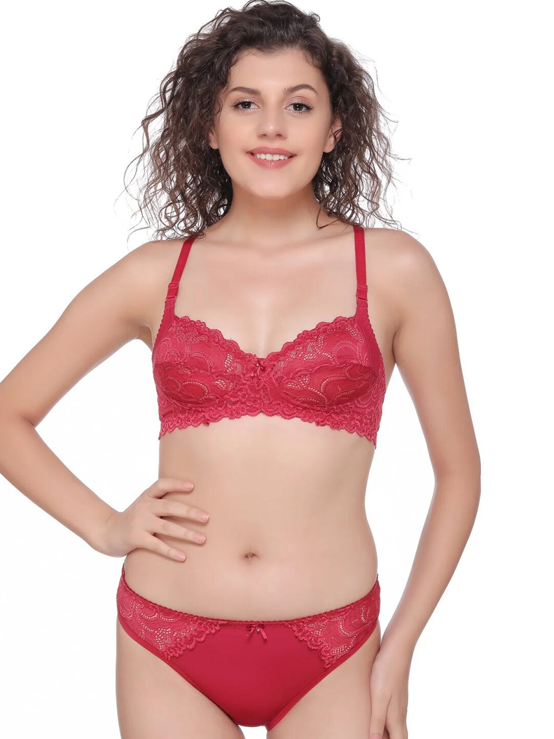 

SONA Lace Lingerie Set, Maroon