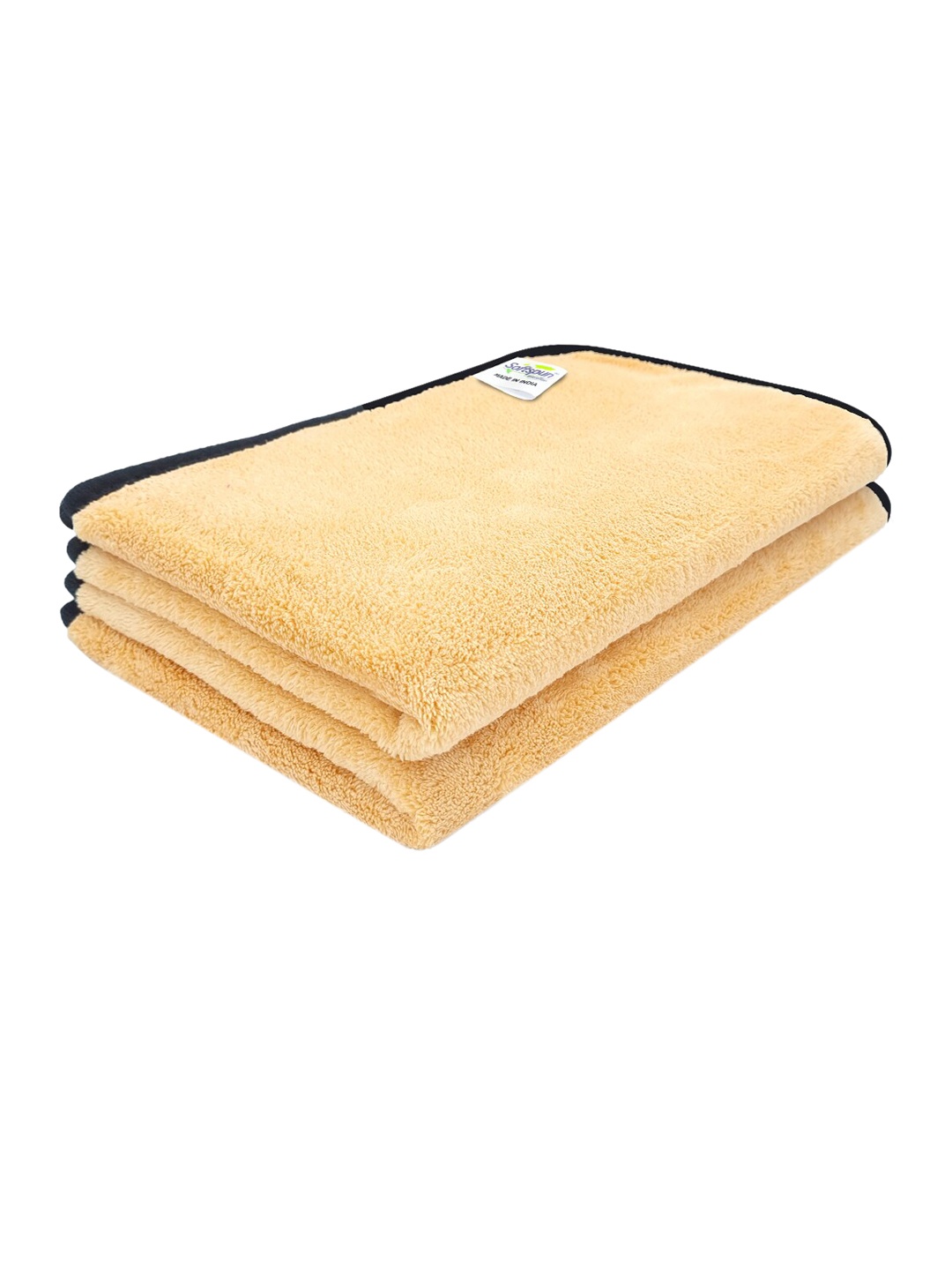 

Softspun Microfiber 2 Pieces Beige 280 GSM Microfiber Super Soft Face Towels