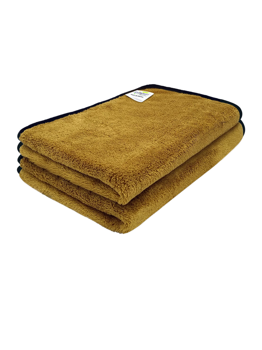 

Softspun Microfiber 2 Pcs Brown 280 GSM Super Soft Bath Towels