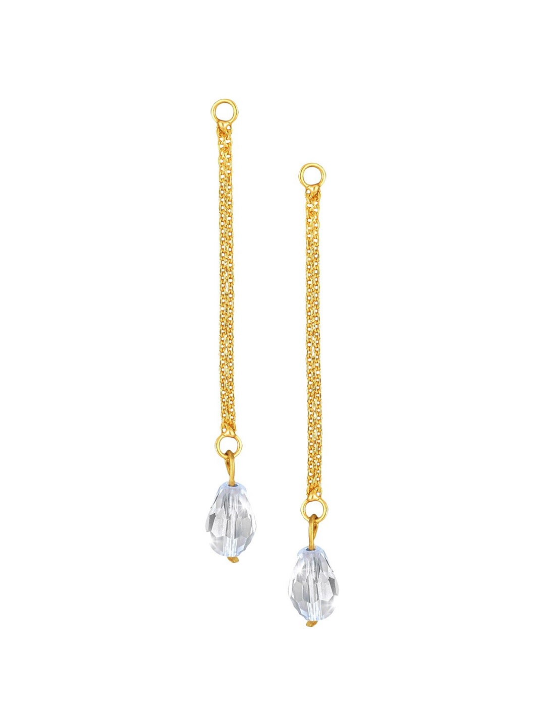 

Vighnaharta Gold-Plated Floral Drop Earrings