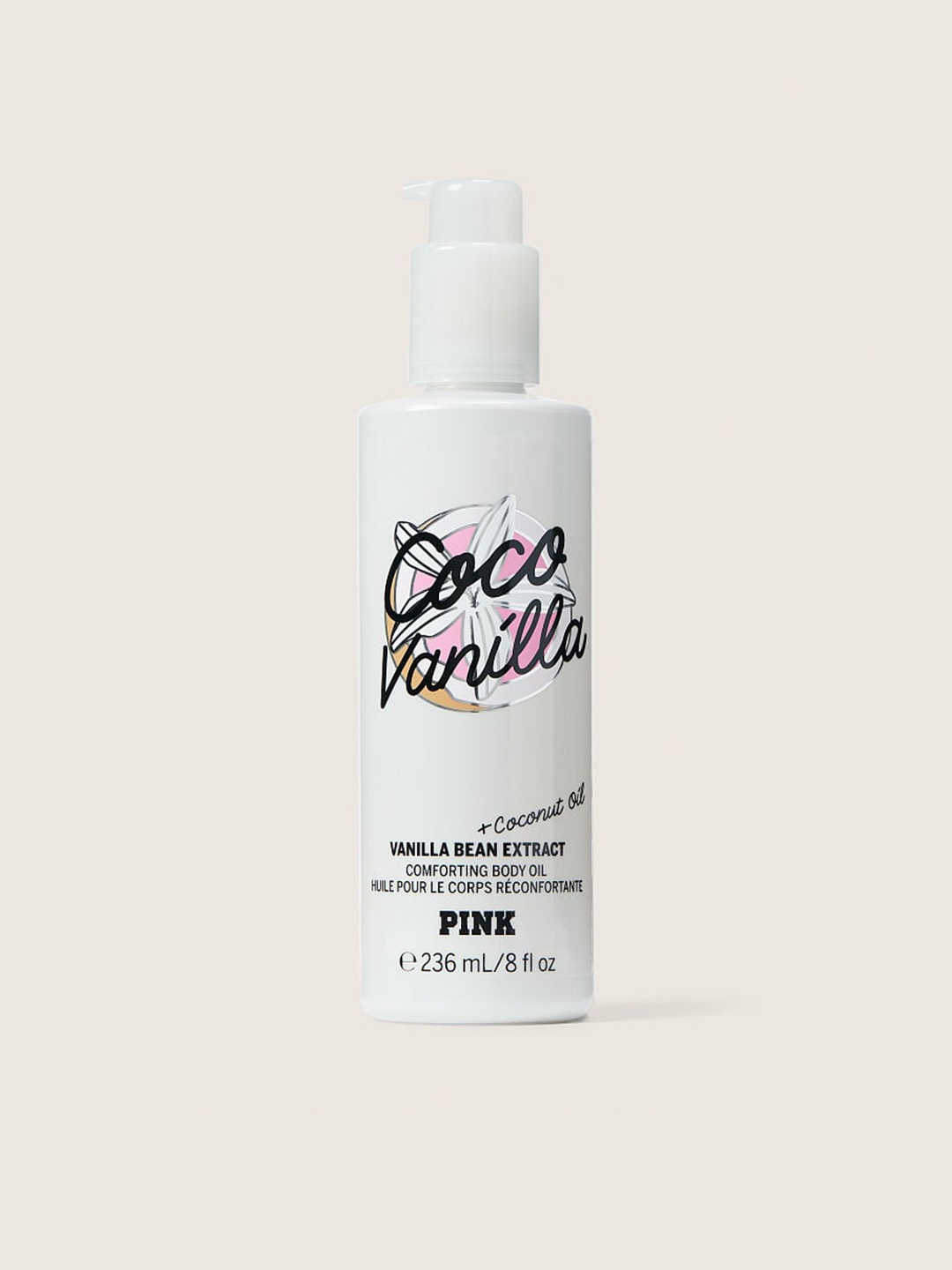 

Victoria's Secret Coco Vanilla Comforting Body Oil with Coconut Oil - 236 ml, White