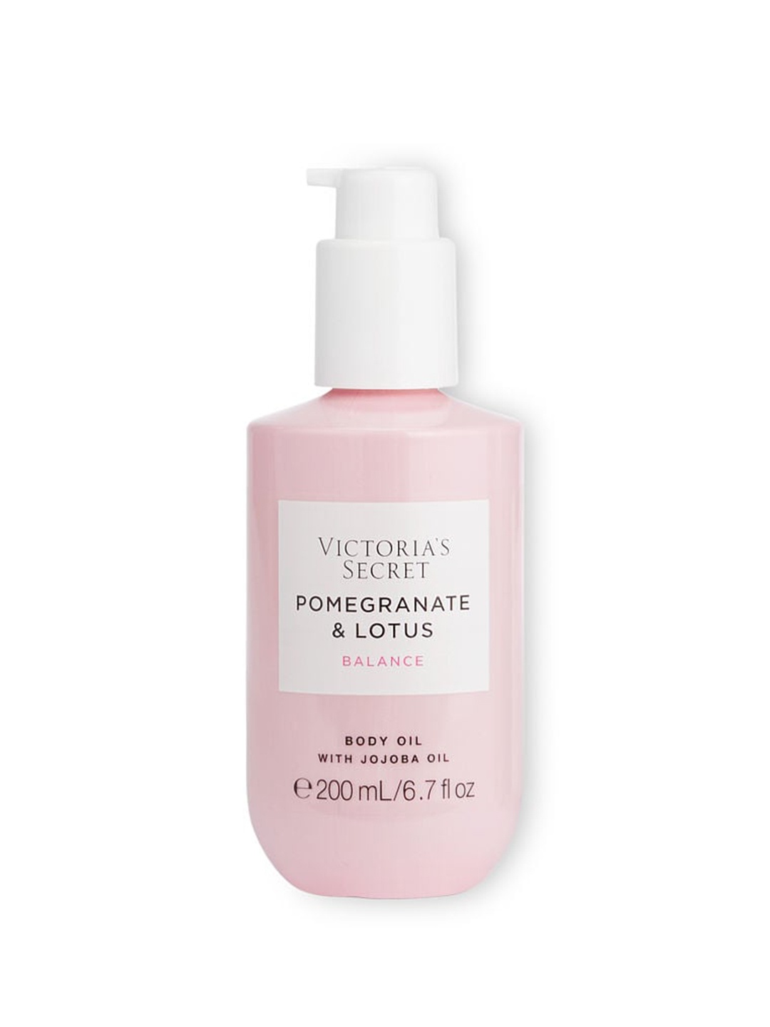 

Victoria's Secret Pomegranate Lotus Balance Body Oil with Jojoba Oil - 200ml, Pink