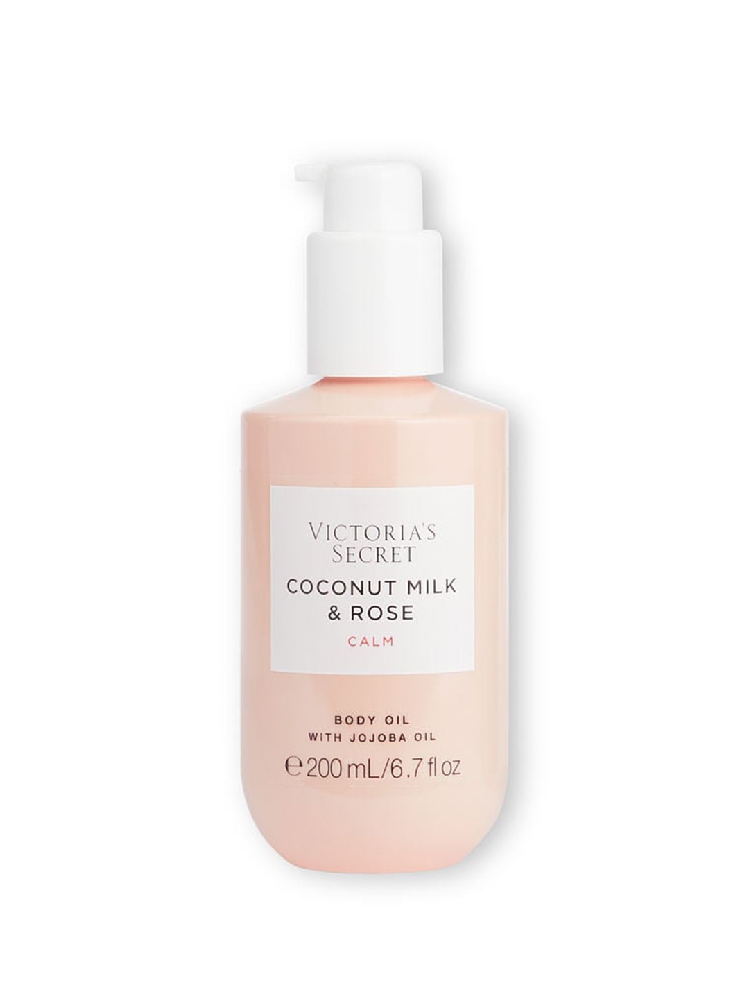

Victoria's Secret Coconut Milk Rose Calm Body Oil with Jojoba Oil - 200ml, Pink