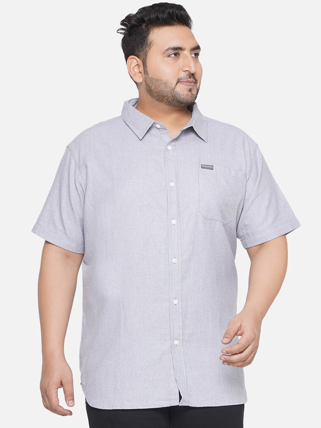 

Santonio Plus Size Classic Pure Cotton Shirt, Blue